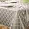 Lenox Laurel Leaf Tablecloth, Platinum - 70"W x 104"L Rectangle